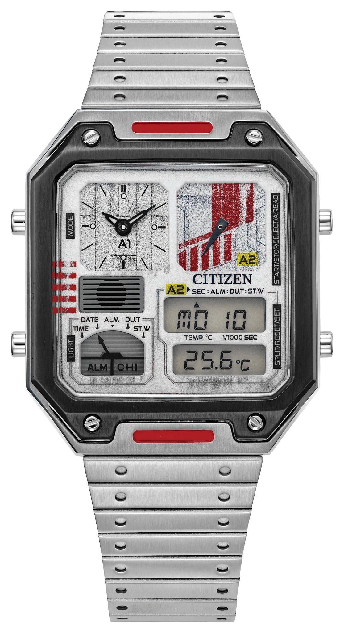 Rebel Pilot Gray Dial Stainless Steel Bracelet JG2131-51H | CITIZEN